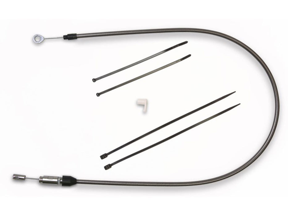54in. Quick Connect Upper Clutch Cable - Black Pearl. Fits Softail 2018-2024 & Most Touring 2021-2024