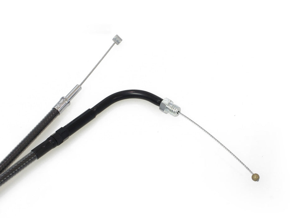 34-1/2in. Throttle Cable - Black Pearl. Fits Big Twin 1990-1995.