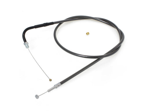 45-1/2in. Throttle Cable - Black Pearl. Fits Big Twin 1990-1995.