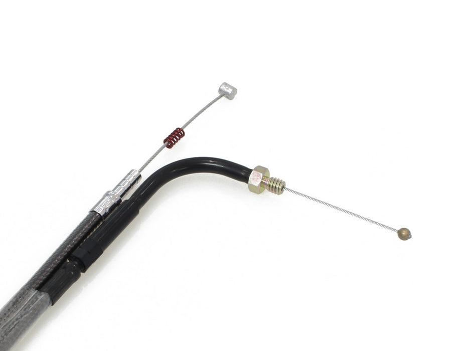 36-1/2in. Idle Cable - Black Pearl. Fits Big Twin 1990-1995.