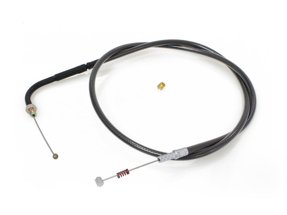 38-1/2in. Idle Cable - Black Pearl. Fits Big Twin 1990-1995.