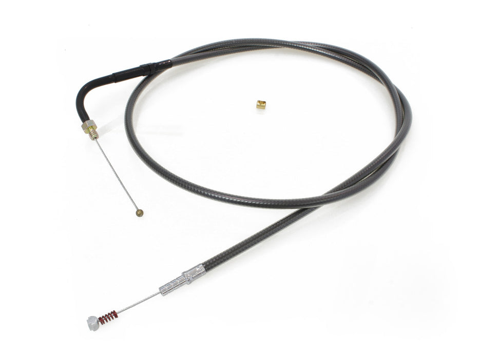 45-1/2in. Idle Cable - Black Pearl. Fits Big Twin 1990-1995.