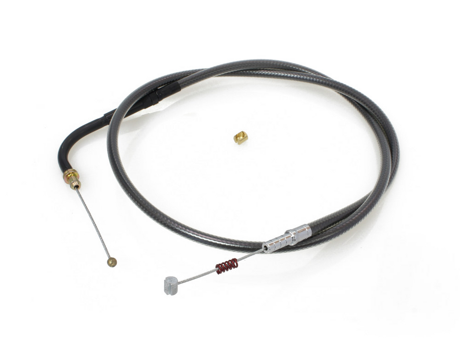 36-3/4in. Idle Cable – Black Pearl. Fits Big Twin 1996-2017.