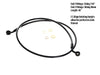 45in. E-Z Align Front Brake Line with 7/16in. x 35 Degree Banjo - Black Pearl.
