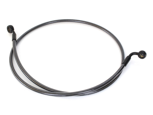 48in. E-Z Align Front Brake Line with 7/16in. x 35 Degree Banjo - Black Pearl.