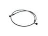 45in. E-Z Align Front Brake Line with 7/16in. x 180 Degree Banjo - Black Pearl