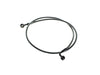 46in. E-Z Align Front Brake Line with 7/16in. x 180 Degree Banjo - Black Pearl