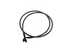 50in. E-Z Align Front Brake Line with 7/16in. x 180 Degree Banjo - Black Pearl