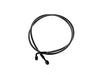 54in. E-Z Align Front Brake Line with 7/16in. x 180 Degree Banjo - Black Pearl