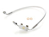 Stock Length Lower Front Brake Line - Sterling Chromite. Fits Sportster 2014-2021