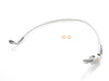 Stock Length Lower Front Brake Line - Sterling Chromite. Fits Sportster XL1200V 2014-2016