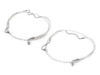 +2in. Over Length Lower Front Brake Line - Sterling Chromite. Fits Touring 2014-2023