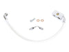 Stock Length Lower Front Brake Line - Sterling Chromite. Fits Softail 2018up