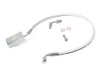 +6in. Length Lower Front Brake Line - Sterling Chromite. Fits Softail 2018up