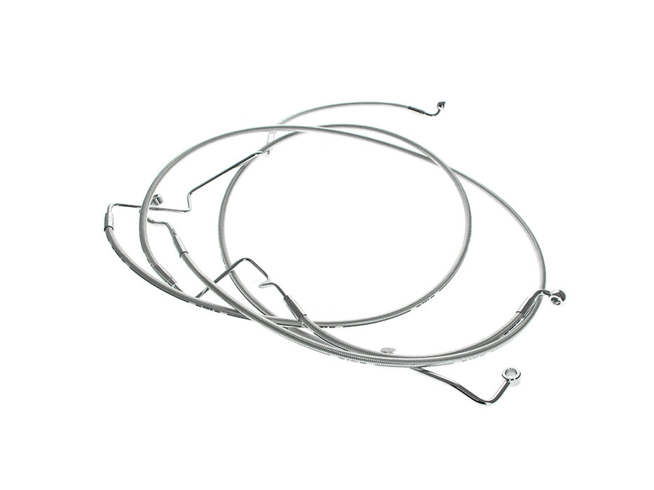 Lower Front Brake Line - Sterling Chromite. Fits Street Glide 2024up
