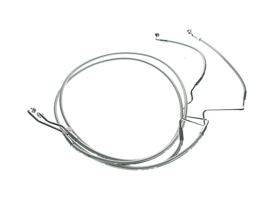 Lower Front Brake Line - Sterling Chromite. Fits Road Glide 2024up