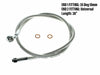 38in. Upper Front Brake Line with 10mm x 35 Degree Banjo - Sterling Chromite.