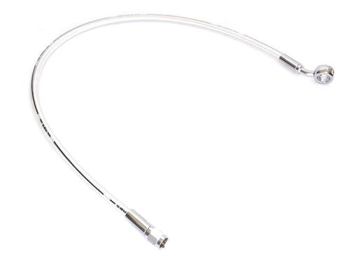 24in. Upper Front Brake Line with 12mm x 35 Degree Banjo - Sterling Chromite.