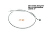 34in. Upper Front Brake Line with 7/16in. x 35 Degree Banjo - Sterling Chromite.