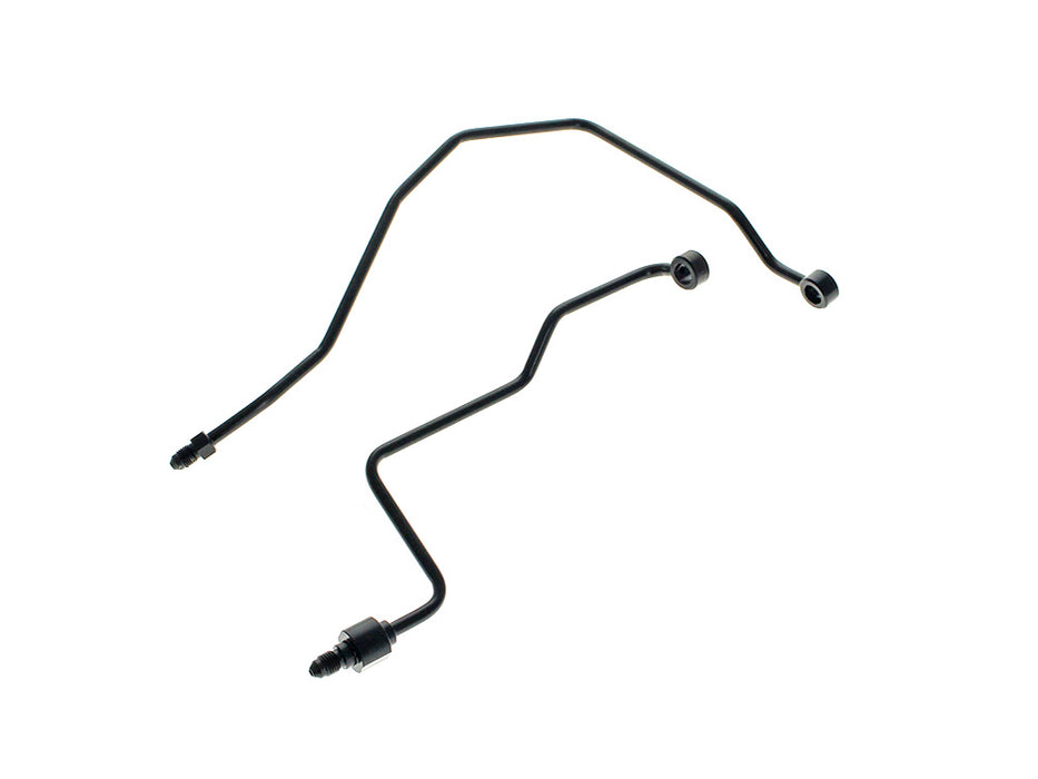 Rear Brake Master Cylinder to ABS Pump - Black. Fits Softail 2018-2024