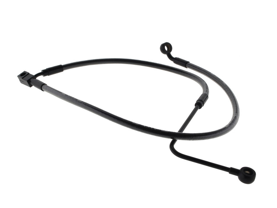 Stock Length Lower Front Brake Line - Black Pearl. Fits FXST Softail 2011-2015 & Rocker 2011