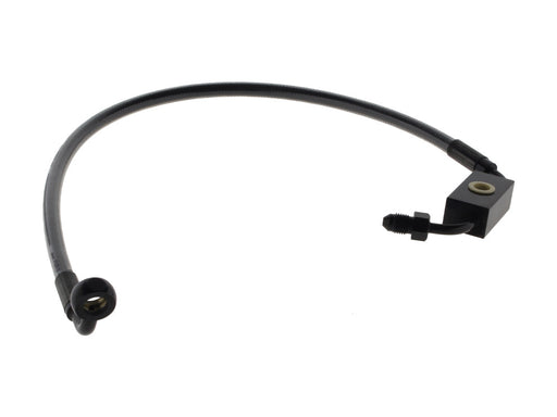 Stock Length Lower Front Brake Line - Black Pearl. Fits Dyna Switchback 2012-2016