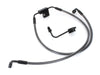 +2in. Over Length Lower Front Brake Line - Black Pearl. Fits Dyna Fat Bob 2012-2017 & Dyna Low Rider 2014-2017