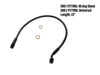 22in. Upper Front Brake Line with 10mm x 90 Degree Banjo - Black Pearl.