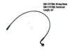 26in. Upper Front Brake Line with 10mm x 90 Degree Banjo - Black Pearl.