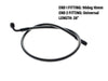 28in. Upper Front Brake Line with 10mm x 90 Degree Banjo - Black Pearl.