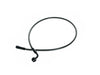 30in. Upper Front Brake Line with 10mm x 90 Degree Banjo - Black Pearl.
