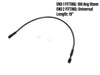 19in. Upper Front Brake Line with 10mm x 180 Degree Banjo - Black Pearl.