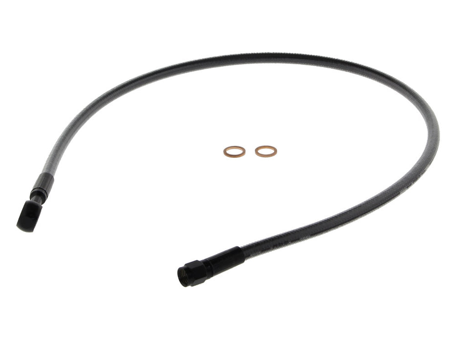 28in. Upper Front Brake Line with 10mm x 180 Degree Banjo - Black Pearl.