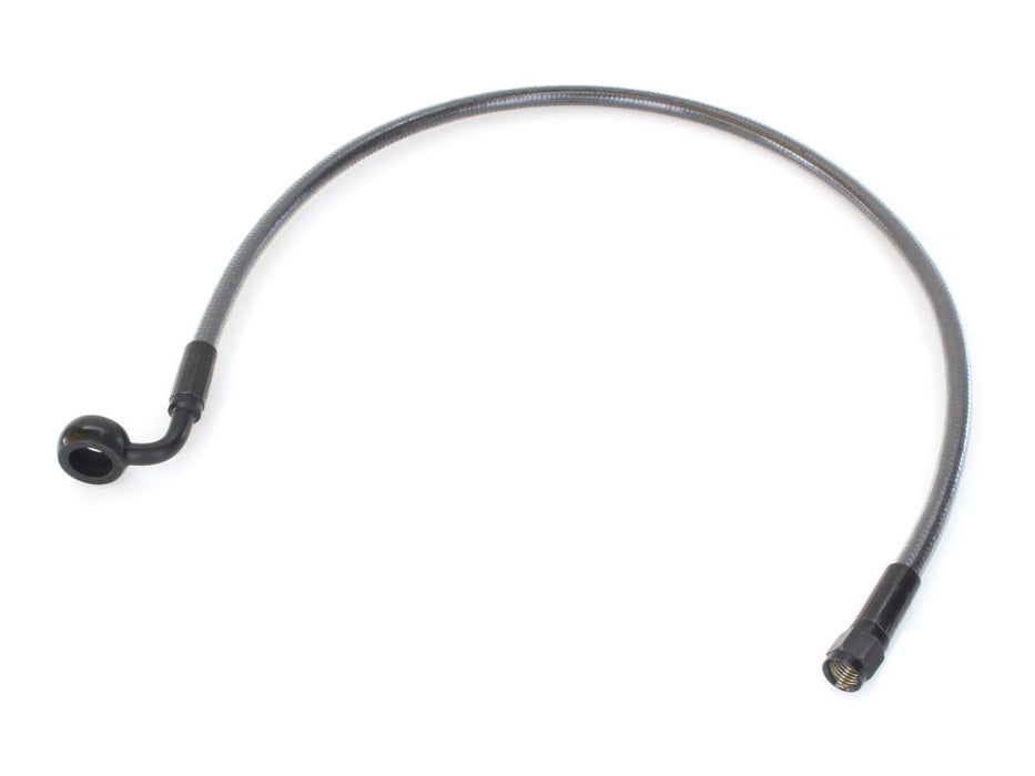 22in. Upper Front Brake Line with 12mm x 90 Degree Banjo - Black Pearl.