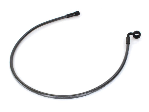28in. Upper Front Brake Line with 12mm x 90 Degree Banjo - Black Pearl.