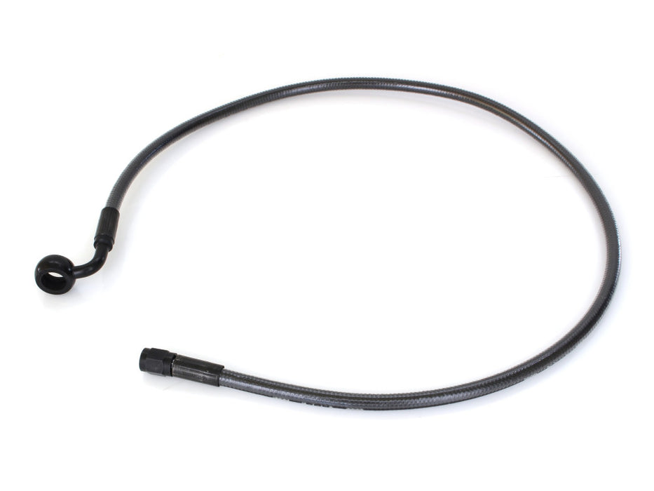 30in. Upper Front Brake Line with 12mm x 90 Degree Banjo - Black Pearl.
