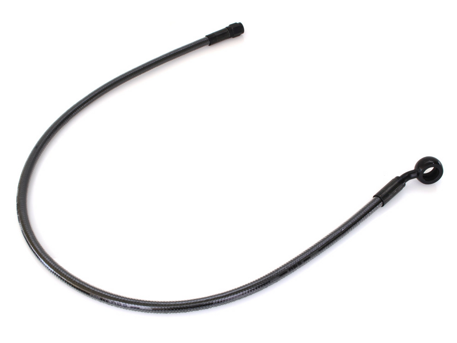 26in. Upper Front Brake Line with 12mm x 35 Degree Banjo – Black Pearl.