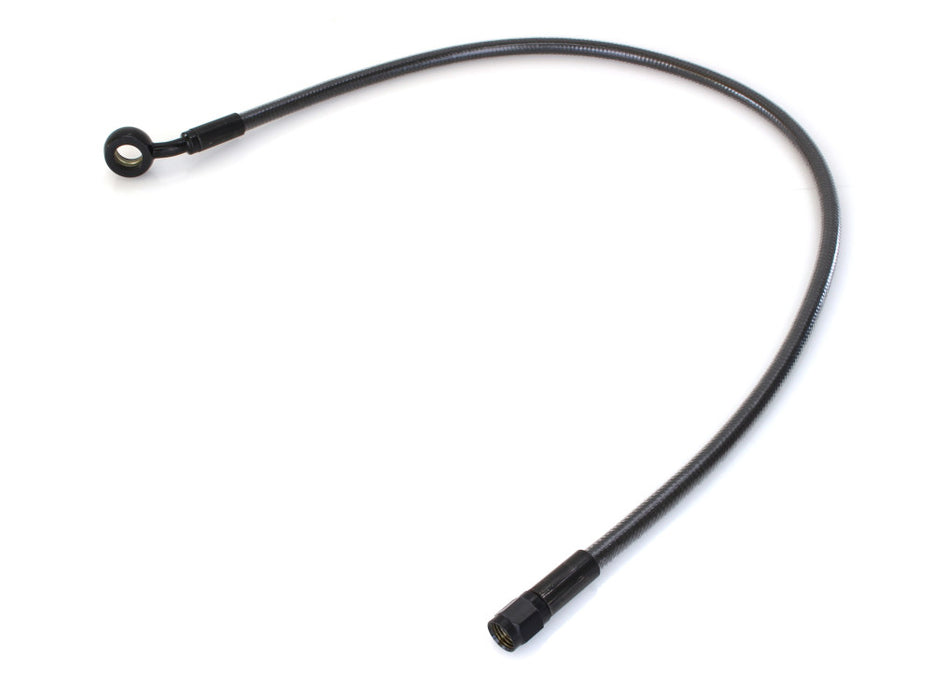 24in. Upper Front Brake Line with 7/16in. x 35 Degree Banjo - Black Pearl.