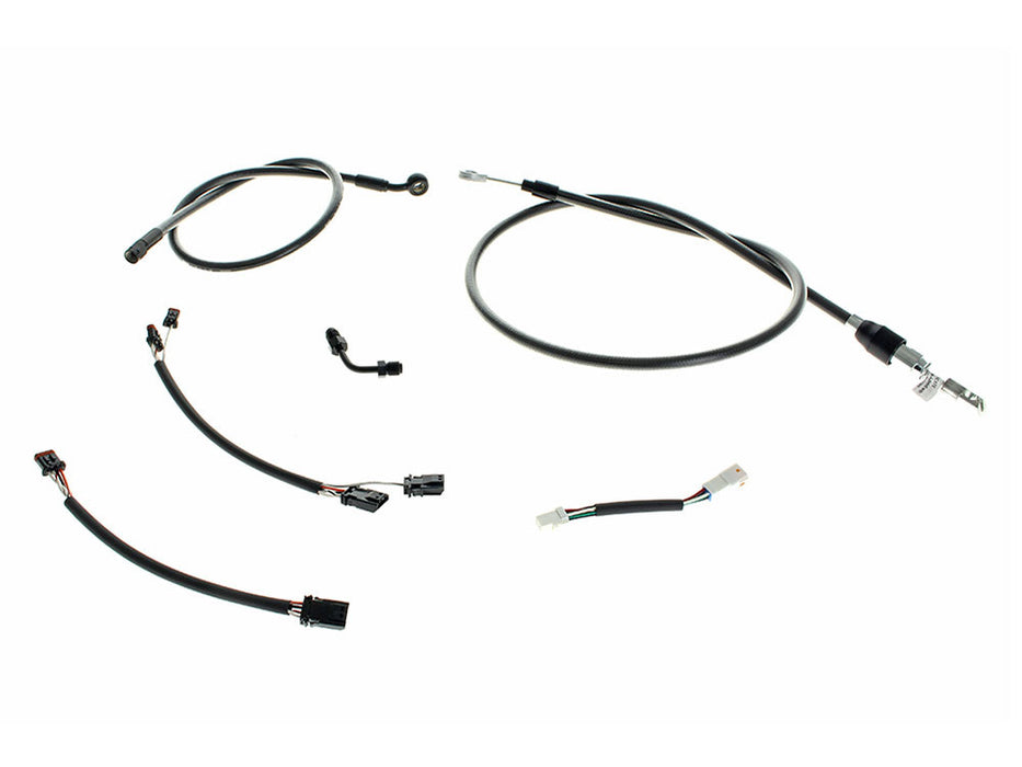 Black Pearl Cable Kit. Suits 12in. Ape Hangers on Breakout 2018-2024