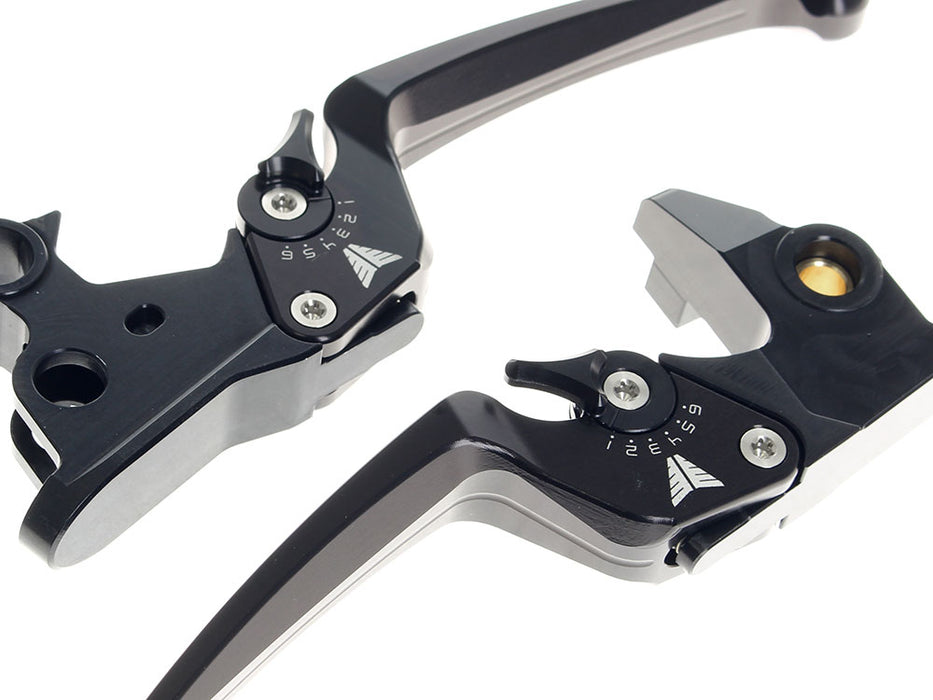 Adjustable Levers - Black. Fits Softail 2015-2024