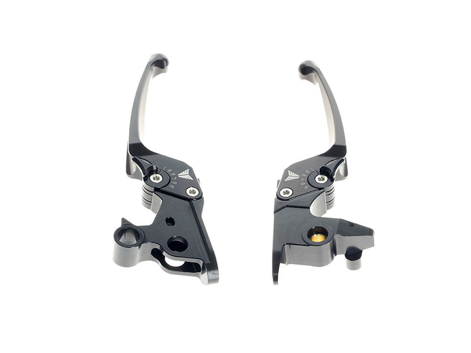Adjustable Levers - Black. Fits Softail 2015-2024