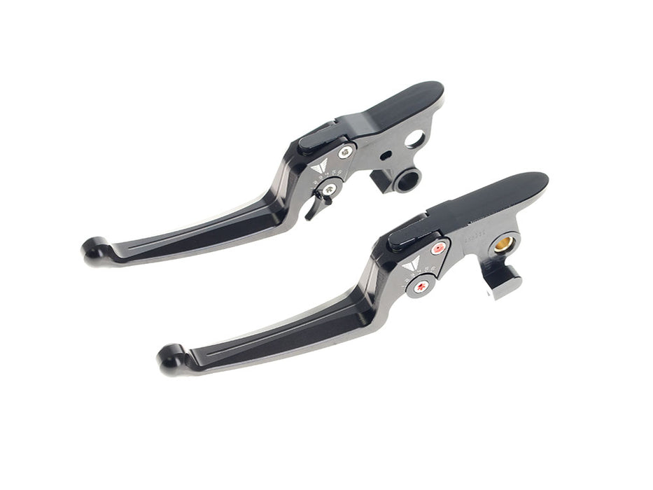 Adjustable Levers - Black. Fits Softail 2015-2024