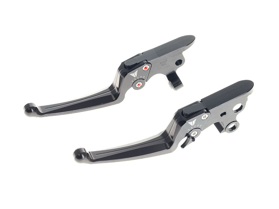 Adjustable Levers - Black. Fits Touring Most 2021-2024 with Cable Clutch