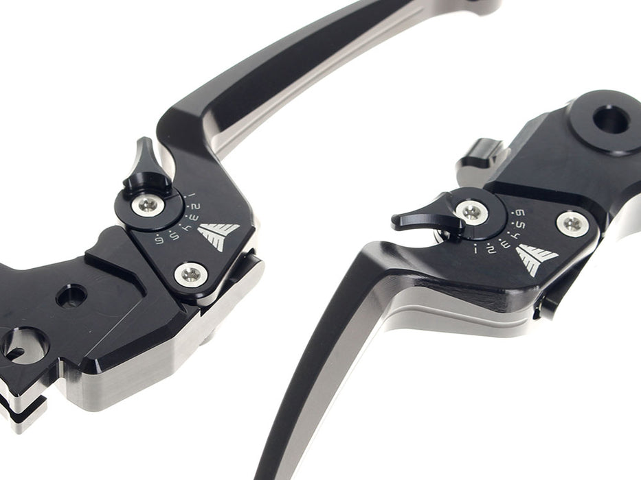 Adjustable Levers - Black. Fits CVO Touring 2023up & Street Glide & Road Glide 2024up