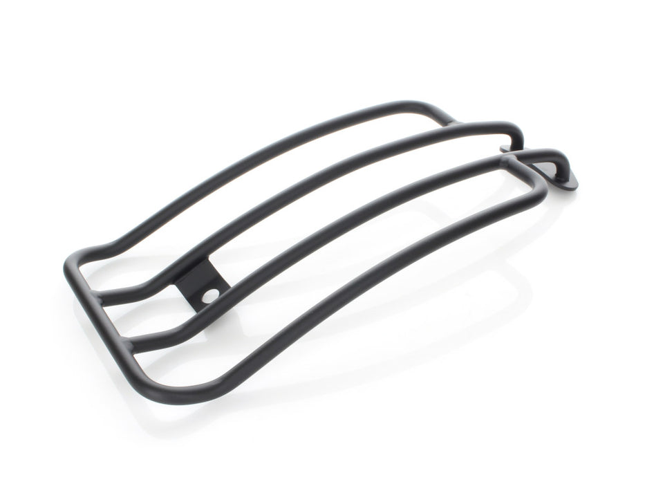 Solo Seat Luggage Rack - Matte Black. Fits Softail Slim 2012-2017 & Blackline 2011-2013.