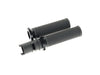 Ruffian Lock-On Handgrips - Graphite/Black. Fits CVO Touring 2023up, Street Glide & Road Glide 2024up, Touring 2025up & Softail 2025up