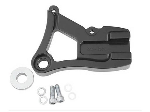 Right Hand Rear Caliper Mount - Black. Fits Dyna 1991-1999 with 11.5in. Disc Rotor when using Performance Machine 125x4R Caliper.