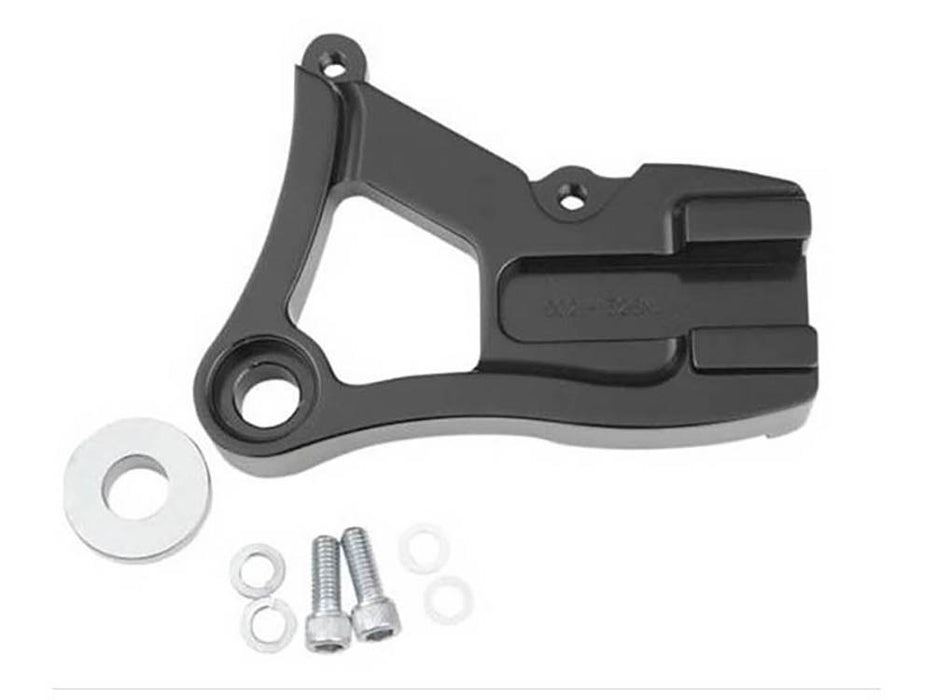 Right Hand Rear Caliper Mount - Black. Fits Dyna 1991-1999 with 11.5in. Disc Rotor when using Performance Machine 125x4R Caliper.