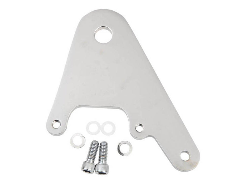 Rear Caliper Mount - Polished. Fits Rigid & Custom Applications with 11.5in. Disc Rotor, 3/4in. Axle & when using Performance Machine 125x4R Caliper.