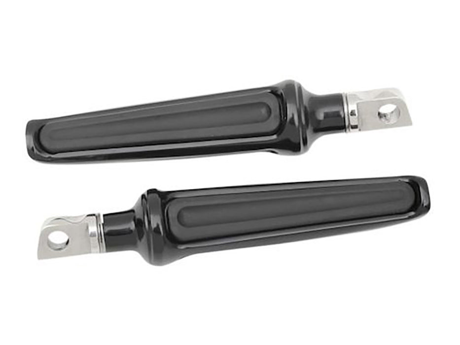 Contour Footpegs with Universal Male Mount - Black.